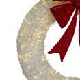 thumbnail image 2 of Northlight Pre-Lit Red Bow Artificial Christmas Wreath - 36-Inch, Warm White Lights, 2 of 3