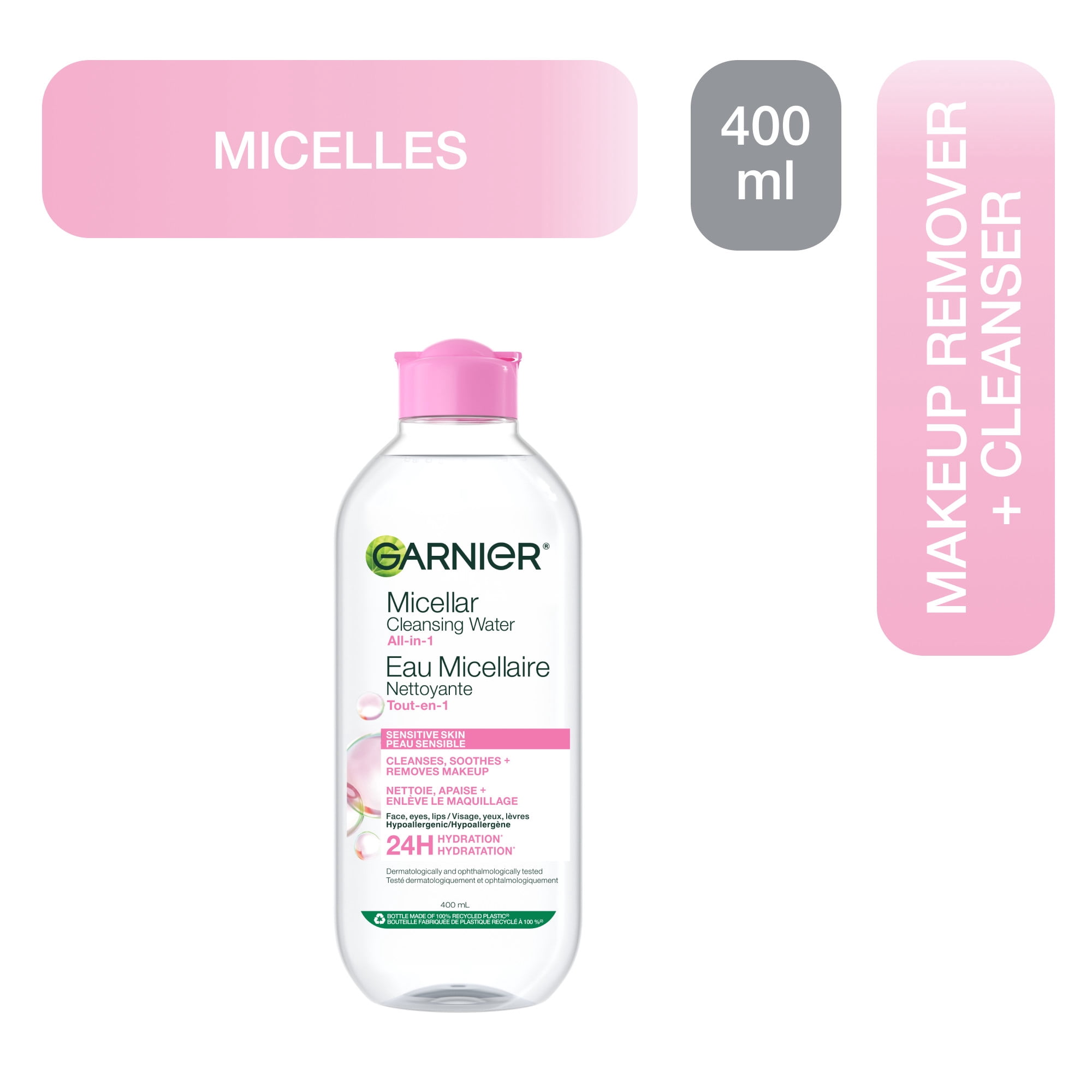 Garnier Eau Micellaire Tout-en-1 Peaux Sensibles, 400 mL