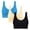 Blue#wireless bra women, variant on FAVIPT Soft Bras for Women 3 PCS Push Up Underwear Mesh Daily Traceless Bralette Comfort Wireless Bra with Removable Pads Blue,XXXXL
