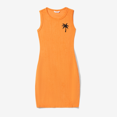 thumbnail image 4 of PatPat Family Matching Orange Terry Tank Top and Bodycon Tank Dress Sets, 4 of 4