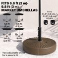 thumbnail image 4 of Outsunny Base de Parasol de Patio 64 Lb, Support de Parasol Remplissable, Brun, 4 of 10