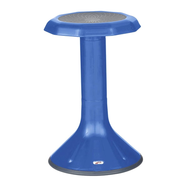 ECR4Kids ACE Tabouret Oscillant Active Core Engagement, Assise Flexible, Hauteur de Siège 20 Po - Bleu