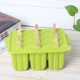 thumbnail image 2 of Ice Pop , Ice Cream , Food Grade Silicone Ice Cream  Ice Cream Making Tool Frozen Ice Popsicle Maker For Home Kitchen Pink,Blue,Green, 2 of 8