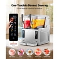 thumbnail image 2 of KFFKFF Slushie Machine, 3L/100oz x 2 Tank Slushy Machine for Home, No Ice Needed Frozen Drink Maker, Margarita Maker with Self-Cleaning, 2 of 9