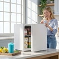 thumbnail image 2 of HOMCOM 1.1 Cubic Feet Compact Mini Freezer with Adjustable Temperature, 2 of 10