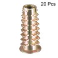thumbnail image 2 of Unique Bargains Écrous d'Insertion Filetés en Alliage de Zinc, Douille Hexagonale M6, Filetages Internes, Longueur 25 mm, 20 Pcs, 2 of 4