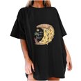 thumbnail image 1 of Birdeem T-Shirt Décontracté à Manches Courtes Imprimé Pizza d'Été pour Femmes, 1 of 7
