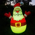 thumbnail image 2 of Jessboyy Père Noël Extérieur Illuminé Jardin Gonflable, 32 Pouces, 2 of 9