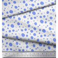 thumbnail image 3 of Soimoi Blue Heavy Satin Fabric Dots Dots Fabric Prints By Yard 54 Inch Wide, 3 of 5