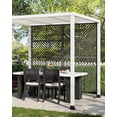 thumbnail image 2 of Eastvita 72in×40in Heavy-Duty/Rust-Resistant Freestanding Metal Privacy Screen for Outdoor Patio - Weatherproof Design Patio Privacy Screen, 2 of 6