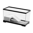 thumbnail image 2 of ZLight Turtle Tank Bottom Drainage Terrapin Tortoise Indoor Starter Enclosure edium Decor Black L, 2 of 6