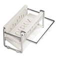 thumbnail image 2 of EGNMCR Storage Bins, Storage Containers Sink Rack Stainless Steel Kitchen Rack Hanging Basket Supplies Artifact Countertop Cloth Storage Rack Filtration Water Rack steel shelf, 2 of 6