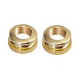 thumbnail image 2 of serony 2 Pieces Guitar Strap Lock Button Threaded Jack for Guitar Parts Gold, 2 of 9