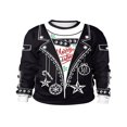 thumbnail image 1 of Ugly Christmas Sweatshirt Men Women Crew Neck Sweatshirt, 1 of 4