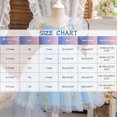thumbnail image 3 of Yanlir Robe d'Été en Dentelle pour Fille, Princesse, à Volants, Sans Manches, Broderie, Tulle, Nœud, Robes; Robe de Fête à Col Rond; Tenue Imprimée Mode Printemps Été pour Enfants (Bleu, 1 An), 3 of 9
