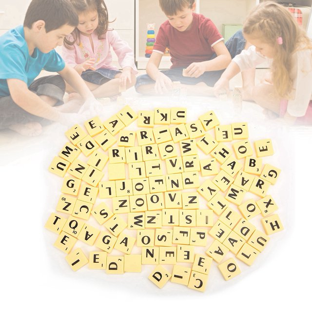 AMONIDA Puzzle Tiles Letters, Board Game, 1 Set Educational Children Toys For Children Kids Ages Over 3 Todders