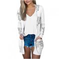 thumbnail image 1 of CEHVOM Blouse Décontractée à Manches Longues Imprimée pour Femme avec Poche Cardigan Manteau Liquidation, 1 of 5