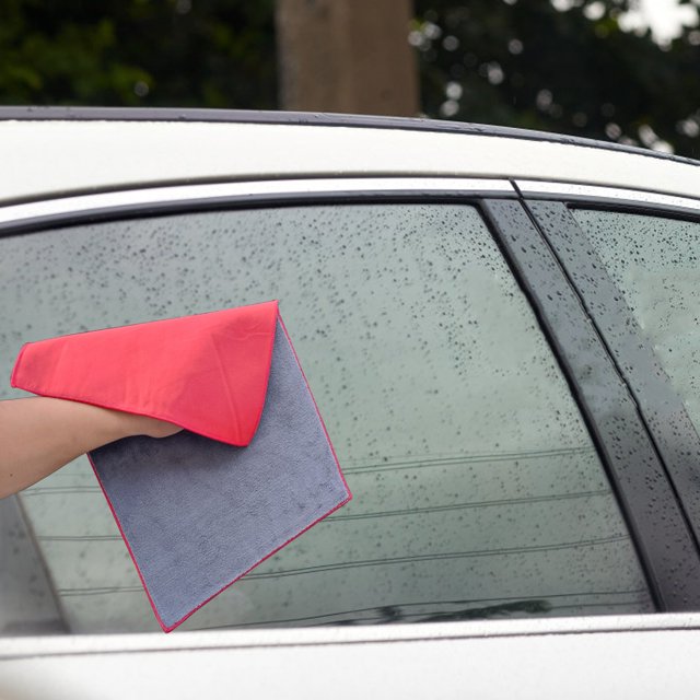 Dvkptbk Double-side Design Suede + Fine Fiber Cloth Cleaning Towel Car Accessories Auto Super Absorbent Wash Drying Polishing Cloth