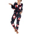 thumbnail image 3 of goowrom Pyjama de Noël pour Femmes, Combinaison à Capuche à Motif Imprimé, 3 of 9