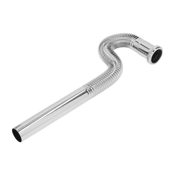 P Trap Pipe, Corrugated G1-1/4in Flexible P Trap Tubing Easy Installation for Bathroom