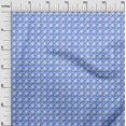 thumbnail image 3 of oneOone Velvet Blue Fabric Check Sewing Craft Projects Fabric Prints By Yard 58 Inch Wide, 3 of 4