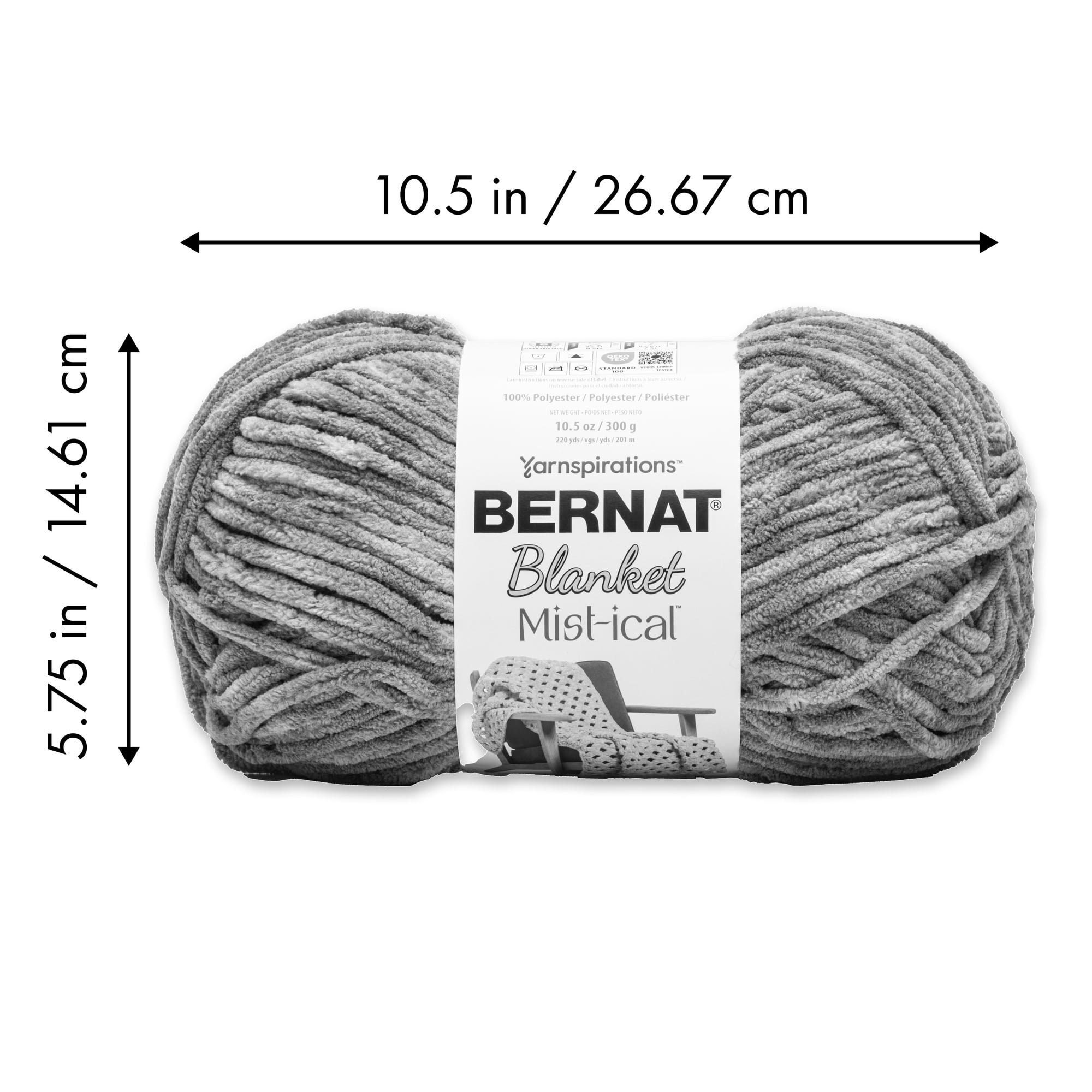 Bernat® Blanket Mist-ical™ #6 Super Bulky Polyester fil