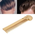thumbnail image 1 of Beard Comb For Men, Skull Pattern Mustache Comb, Pocket Beard Comb Zinc Alloy Oil Hair Comb For Styling Mustaches and Beards, 1 of 7