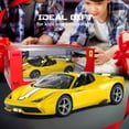 thumbnail image 4 of VOLTZ TOYS Licensed Ferrari 458 Speciale RC Car 1:14 Scale Remote Control Car with LED Lights, 2.4GHz, Toy Car for Kids & Adults - Yellow, 4 of 6