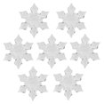 thumbnail image 2 of Nikou 60Pcs 4.5cm Snowflake Decorations Christmas Ornament Tree Pendant Exquisite Workmanship for Christmas Party Wedding Ornament, 2 of 7