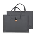 thumbnail image 1 of Eoozwa Sac pour Ordinateur Portable Extensible à Grande Capacité, Sac à Main d'Ordinateur en Cuir PU Résistant à l'Usure avec Rangement à 3 Couches, Mallette d'Affaires à Accès Facile, 1 of 6