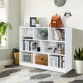thumbnail image 3 of Costway 3-tier Open Bookcase 8-Cube Floor Standing Storage Shelves Display Cabinet White, 3 of 10