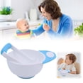 thumbnail image 2 of TIELUTT Bol Presse-Purée Bol de Broyage pour Tout-Petit Ensemble de Bol Presse-Purée pour Nourriture de Bébé avec Décoration de Table Extérieure pour 2 Napperons Ronds Sarcelle Petit Ensemble de Table à Manger pour 4 Napperons Ronds d'Automne Plat de Salle à Manger Intérieur, 2 of 3