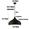 thumbnail image 2 of Wood Metal Colorful Pendant Lamp, Creative Ceiling Pendant Light Fixture, Modern Pendant Lighting, Farmhouse Pendant Light for Over Kitchen Island Dining Room Table Bar Entrance Cafe, 2 of 7