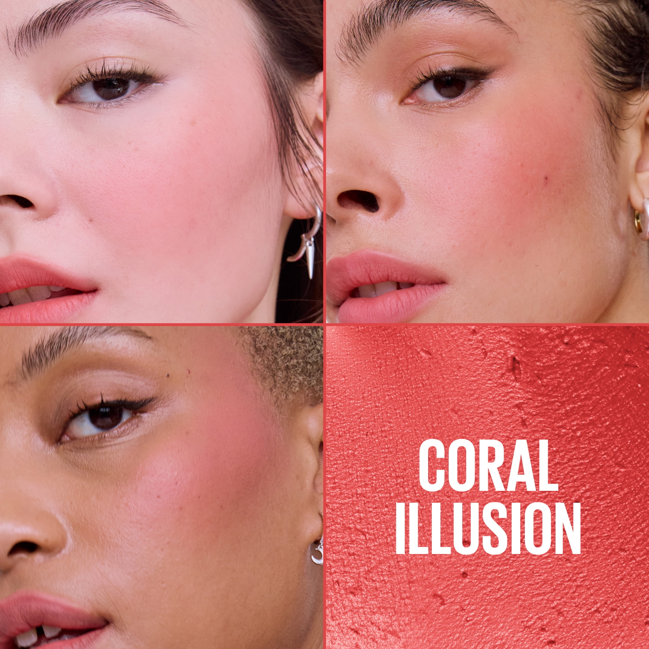 Fard à joues Cloudtopia de Maybelline New York, Fini mat flou, Coral Illusion, 5g
