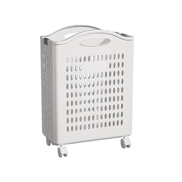 CNKOO Collapsible Laundry Basket with Wheels Foldable Storage Container/Organizer Space Saving Dirty Clothes Laundry Bin with Handle