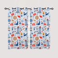 thumbnail image 4 of Dragonfly Floral Kitchen Curtains and Valances Set 3 Pieces Rod Pocket Small Kitchen Curtains Washable Drape Window Treatment Set for Farmhouse Rustic Home Decor (54"x18"+27.5"x24"x2), 4 of 6