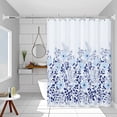 thumbnail image 1 of Waterproof Shower Curtain | Mildew Resistant Bathroom Partition | Frosted Privacy Panel | Lightweight Polyester 70.8X59In | Easy Install Clean Mold Proof Bath Divider, 1 of 6