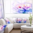 thumbnail image 1 of Blue Flower Watercolor - Floral Canvas Art print, 1 of 3