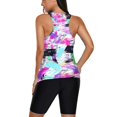 thumbnail image 4 of Women Tankini Swimsuit Tummy Control Top With Shorts Two Piece Bathing Suit, 4 of 6