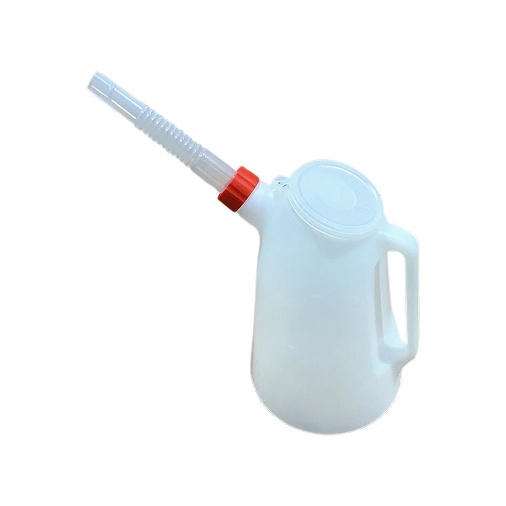 1.2L/2L 5L Oil Measuring Jug Petrol Can Fuel Tank With Pouring Flexible For Automotive Container Measuring Oil Garage Tools