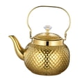thumbnail image 3 of Lipstore Stainless Steel Teapot Teakettle Lifting Handle Thickened Portable with Filter Water Boiler for Cooking Kitchen Hotel Camping Gold, 3 of 8
