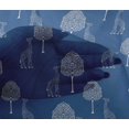 thumbnail image 4 of oneOone Viscose Chiffon Fabric Tree & Giraffe Block Print Fabric By The Yard 42 Inch Wide, 4 of 4