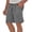 Grey, variant on Men Style Linen Solid Color Casual Fashion with Pockets Drawstring Waist Short Pants