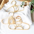 thumbnail image 2 of Kids Hanger Rainbow Moon Sun Design Non-Slip Rattan Scarf Garments Hanging Rack for Closet, 2 of 10