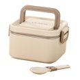 thumbnail image 1 of Abbracc Adulte Boîte à Lunch Micro-Ondes Léger Réutilisable Bento Boîte pour le Travail Manger Dehors Beige Unique, 1 of 9