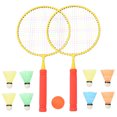 thumbnail image 3 of 1 Set of Kids Badminton Rackets Kids Badminton Training Tool Parent-Child Interactive Rackets Watermelon Red, 3 of 7