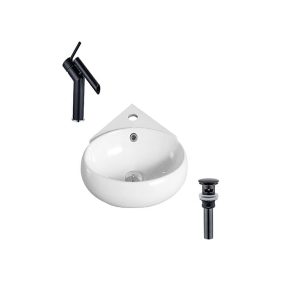 DROP Bath and Kitchen DR091272 Bathroom Vessel Sink Set