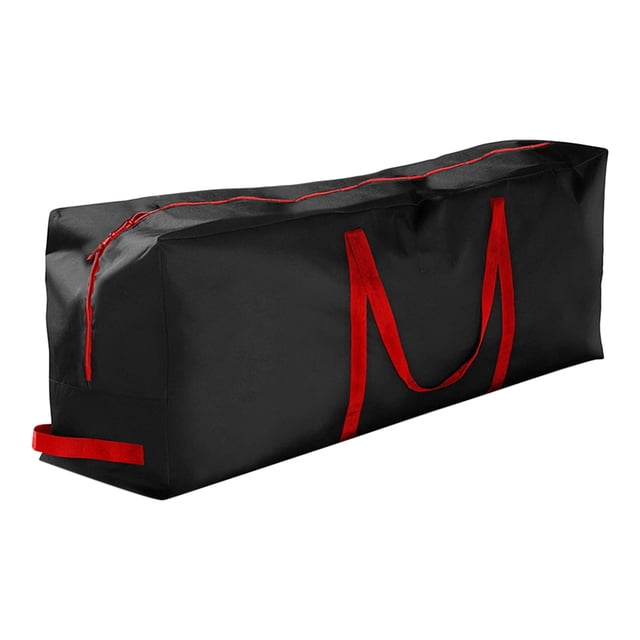 jinwen 201D Container Storage Bag Heavy Duty Cloth Cloth with Handles Rectangle Closure Black 122x38x51cm