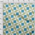 thumbnail image 2 of oneOone Viscose Chiffon Fabric Triangle|Parallelogram & Square Geometric Printed Fabric 1 Yard 42 Inch Wide, 2 of 4