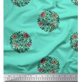 thumbnail image 1 of Soimoi Feuilles de Tissu de Velours & Tissu Imprimé Floral 1 Yard 58 Inch Wide, 1 of 3